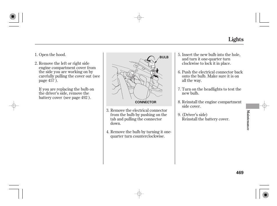 Lights | Acura 2011 RL User Manual | Page 475 / 562