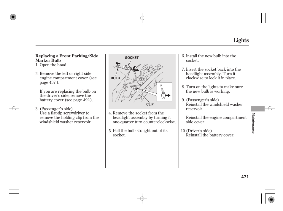 Lights | Acura 2011 RL User Manual | Page 477 / 562