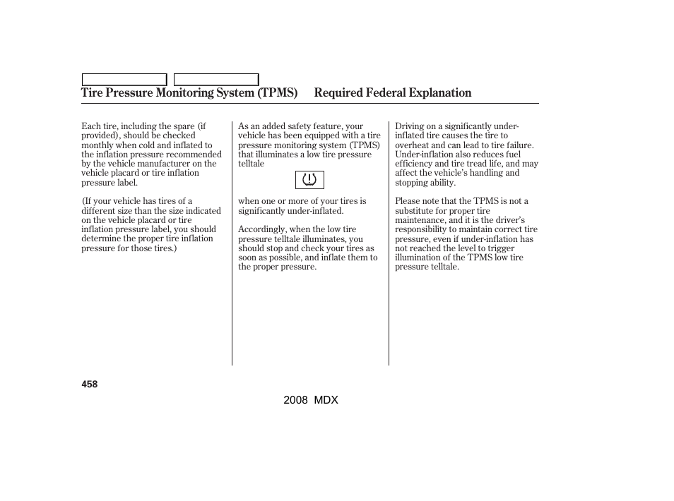 Acura 2008 MDX User Manual | Page 462 / 489