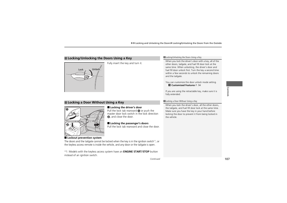 Acura 2012 ZDX User Manual | Page 109 / 370