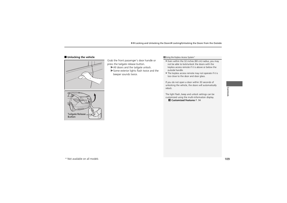 Acura 2012 ZDX User Manual | Page 111 / 370
