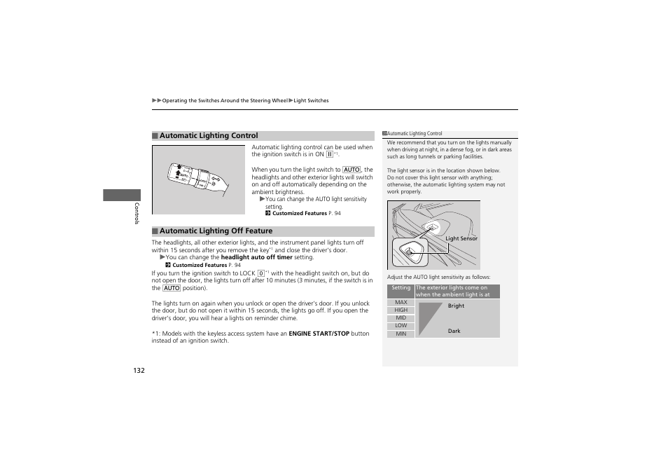 Acura 2012 ZDX User Manual | Page 134 / 370