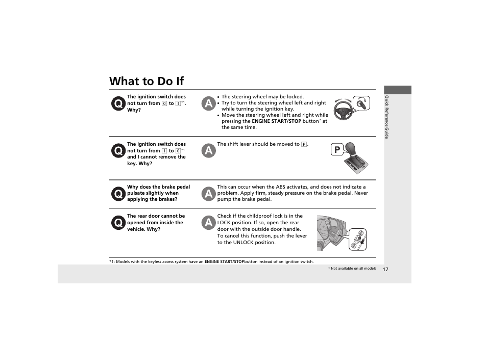What to do if | Acura 2012 ZDX User Manual | Page 19 / 370