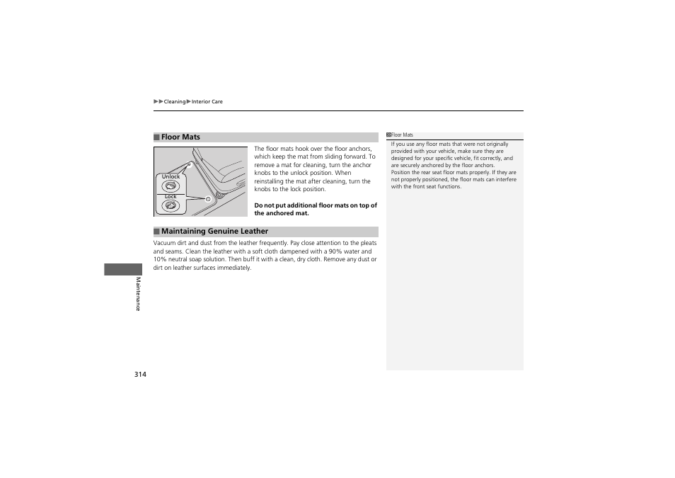 Acura 2012 ZDX User Manual | Page 316 / 370