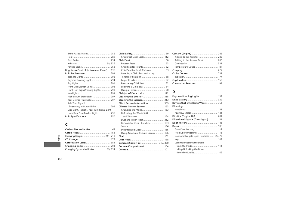 Acura 2012 ZDX User Manual | Page 364 / 370