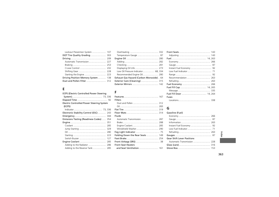 Acura 2012 ZDX User Manual | Page 365 / 370