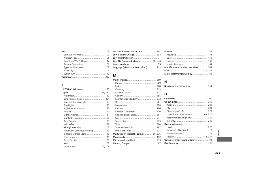 Acura 2012 ZDX User Manual | Page 367 / 370