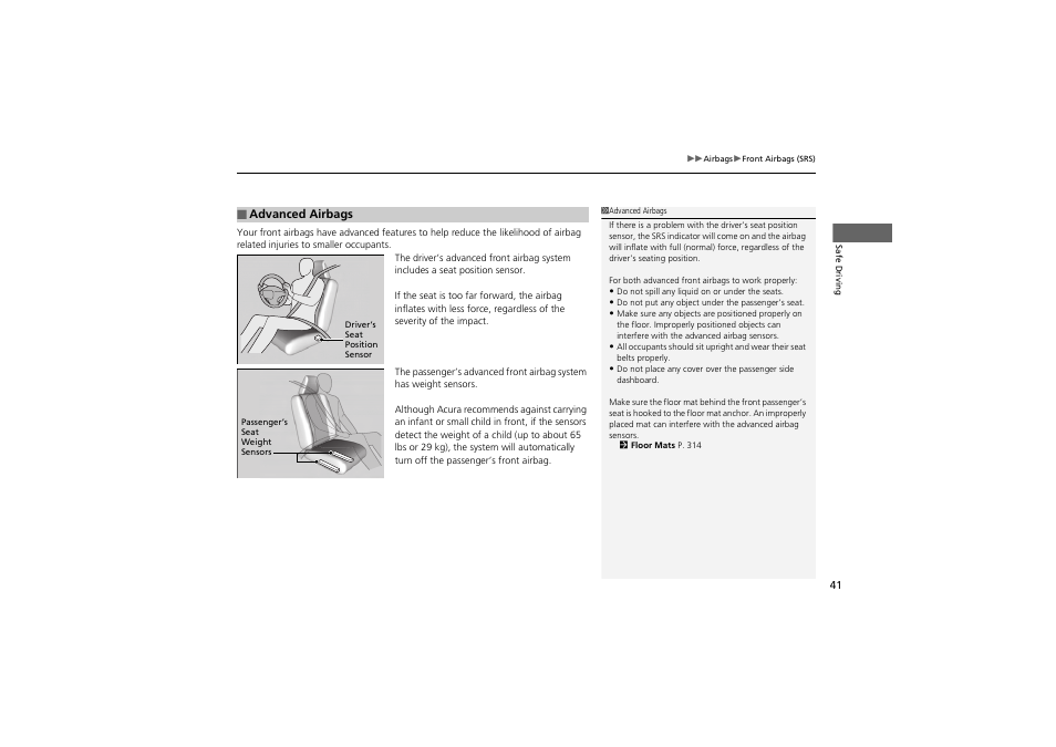 Acura 2012 ZDX User Manual | Page 43 / 370