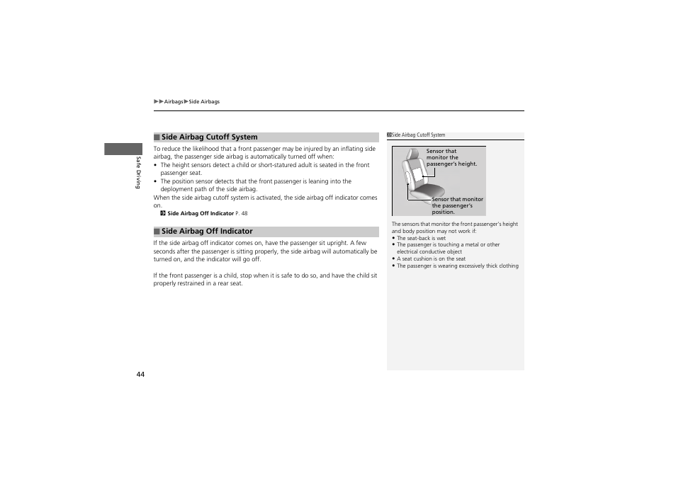 Acura 2012 ZDX User Manual | Page 46 / 370