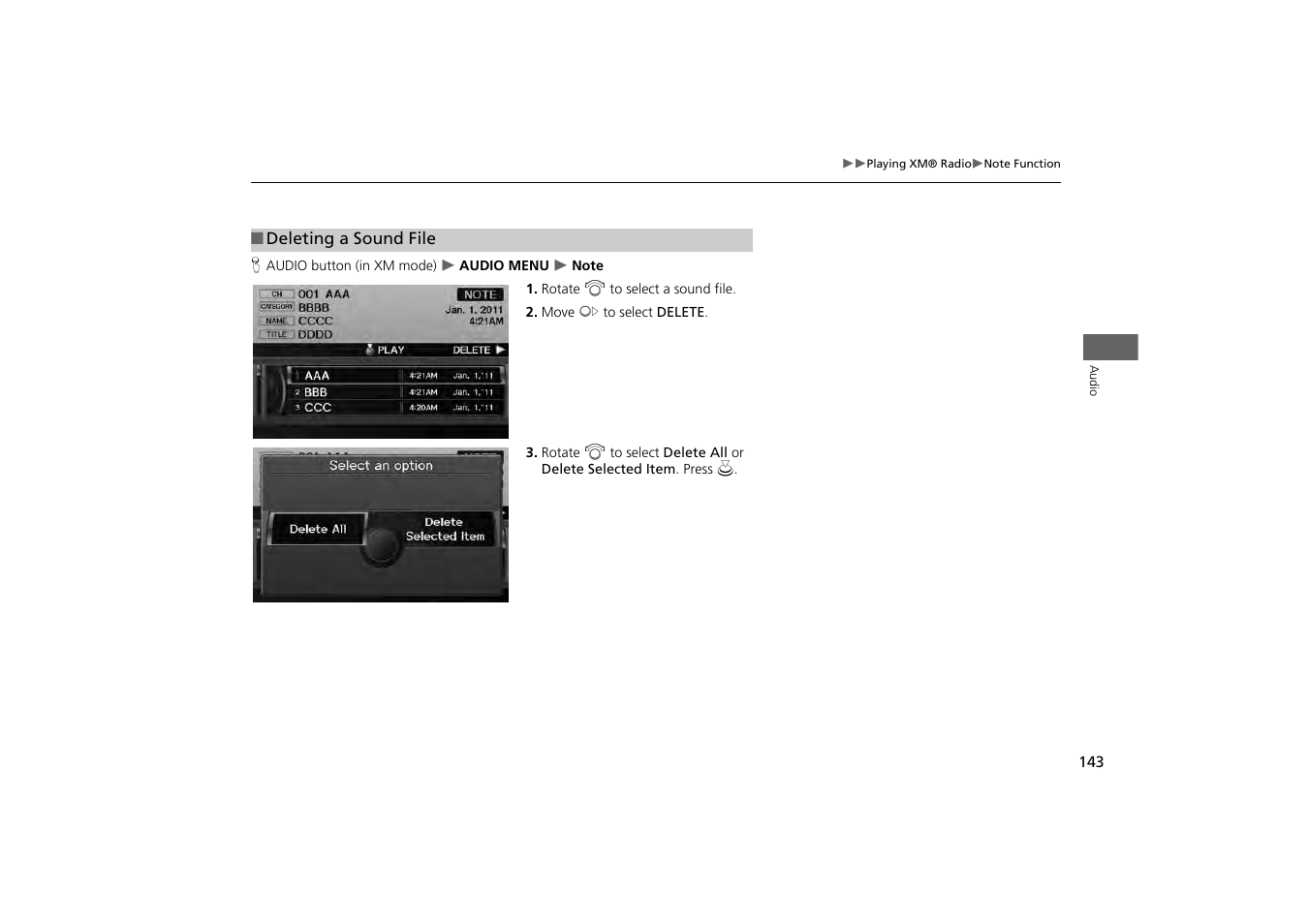 Acura 2013 ZDX Navigation User Manual | Page 145 / 251