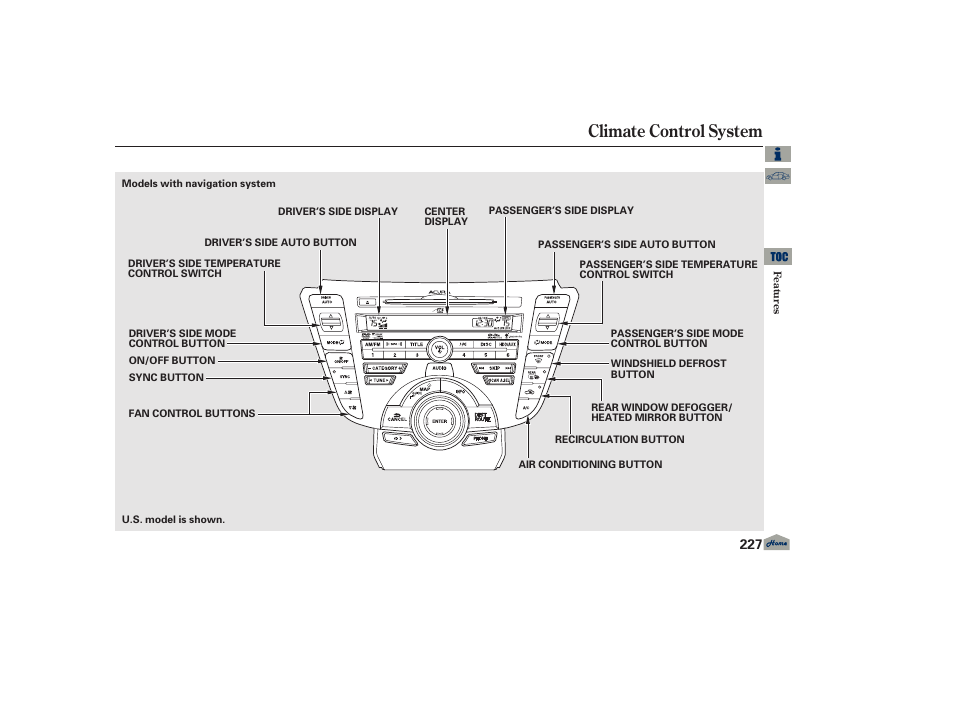 Climate control system, 2013 tl | Acura 2013 TL User Manual | Page 231 / 650
