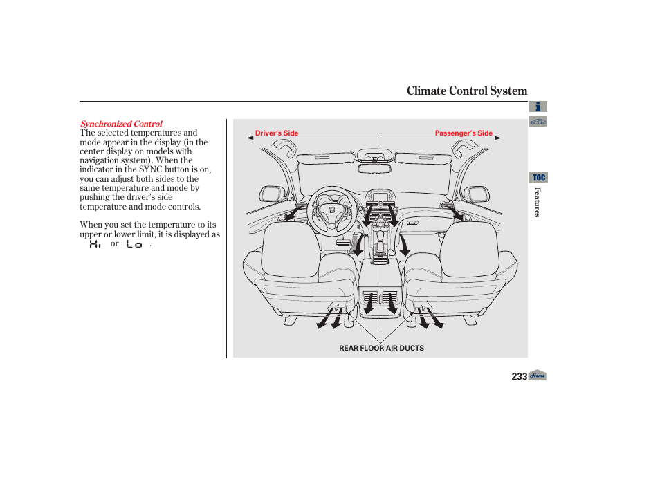 Climate control system | Acura 2013 TL User Manual | Page 237 / 650