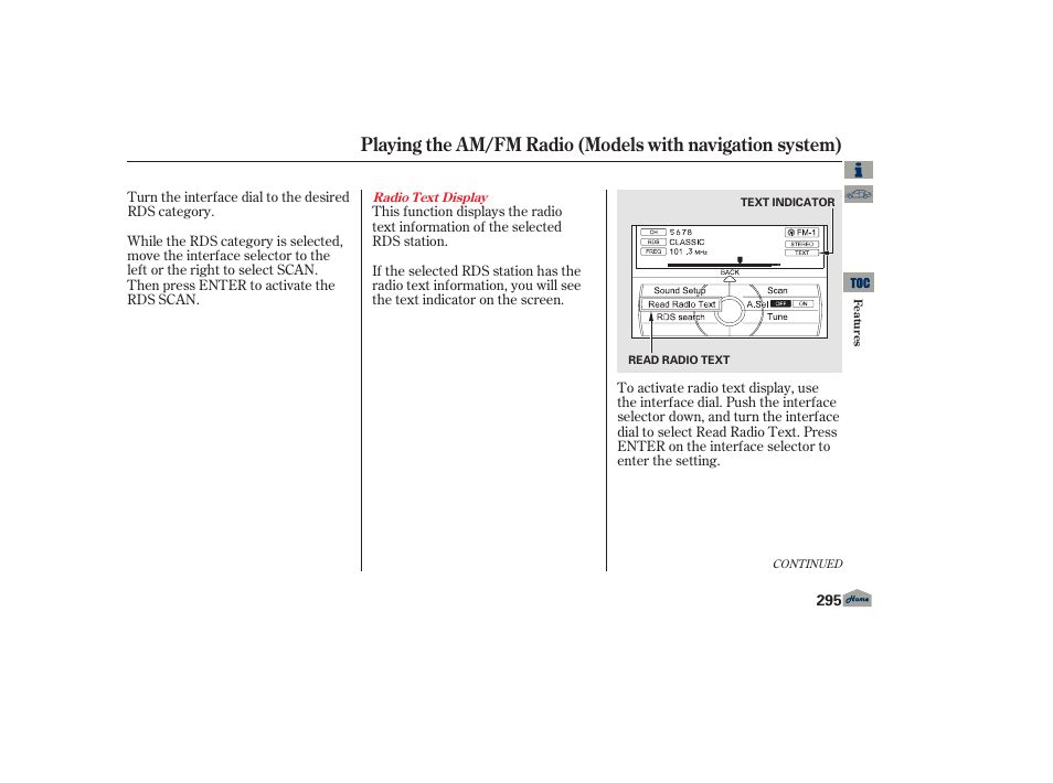 Acura 2013 TL User Manual | Page 299 / 650