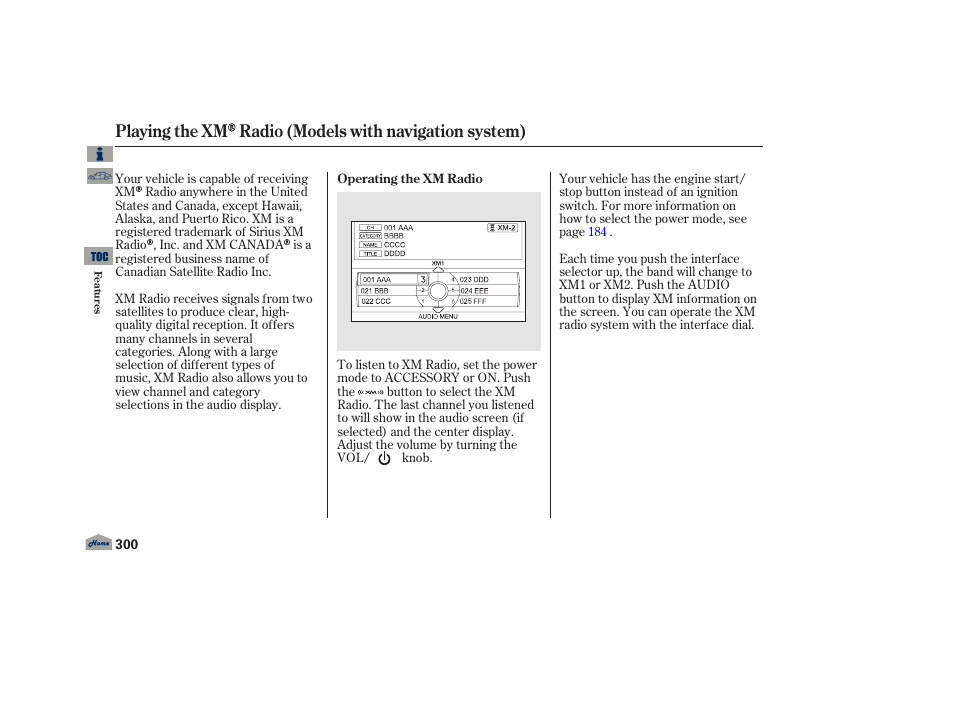 Acura 2013 TL User Manual | Page 304 / 650