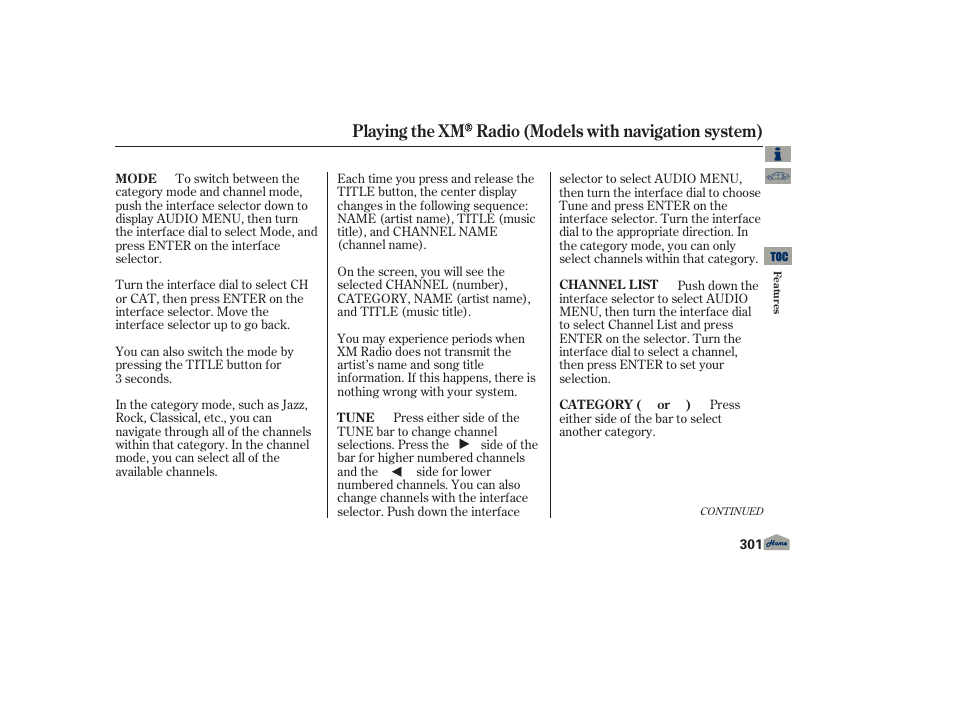 Acura 2013 TL User Manual | Page 305 / 650