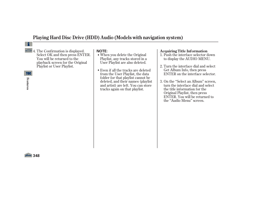 Acura 2013 TL User Manual | Page 352 / 650