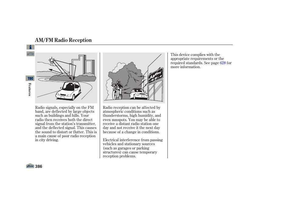 Am/fm radio reception | Acura 2013 TL User Manual | Page 390 / 650