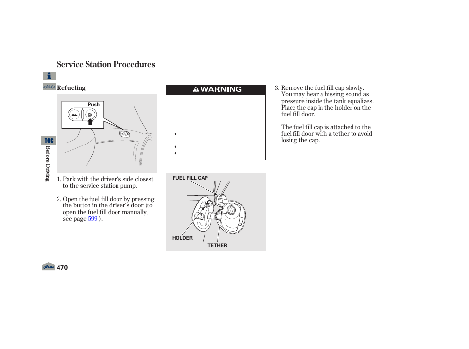 Service station procedures, P. 470 | Acura 2013 TL User Manual | Page 474 / 650
