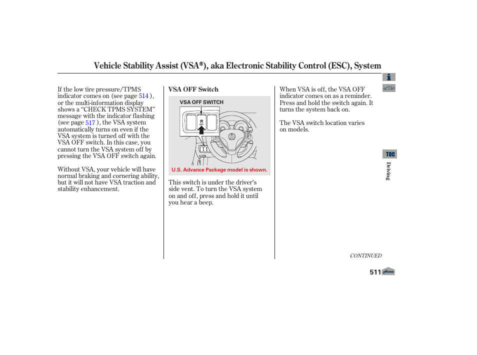 Acura 2013 TL User Manual | Page 515 / 650