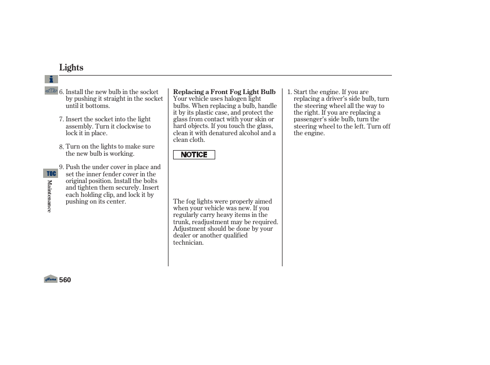 Lights | Acura 2013 TL User Manual | Page 564 / 650