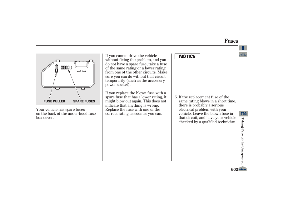 Fuses | Acura 2013 TL User Manual | Page 607 / 650