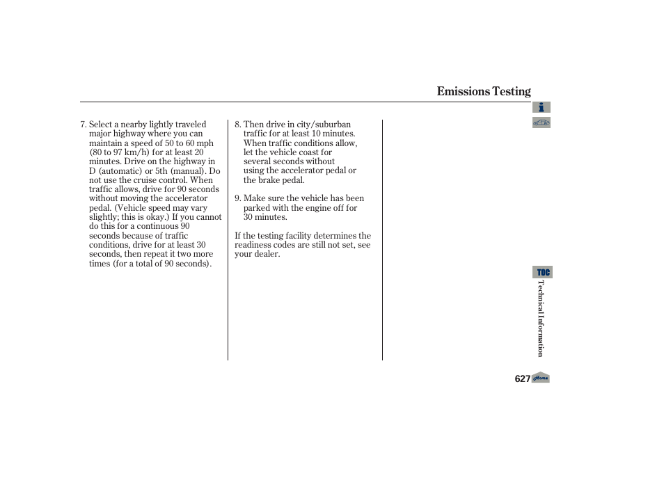 Emissions testing | Acura 2013 TL User Manual | Page 631 / 650