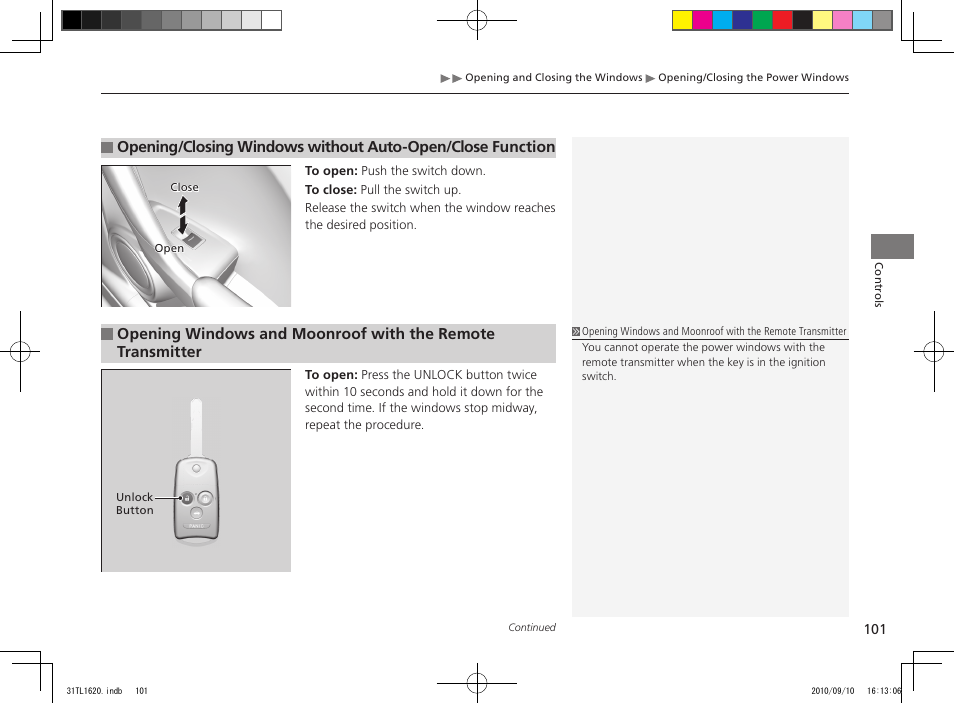 Acura 2011 TSX User Manual | Page 103 / 325