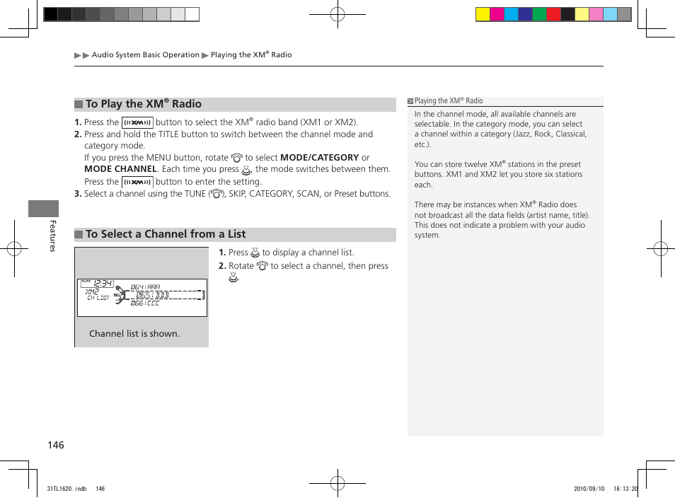 Radio | Acura 2011 TSX User Manual | Page 148 / 325