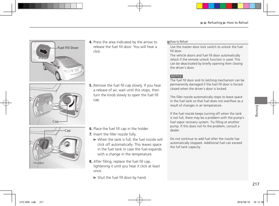 Acura 2011 TSX User Manual | Page 219 / 325
