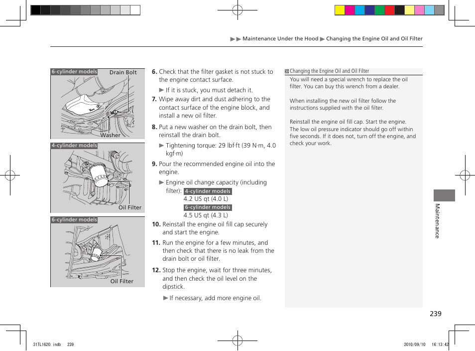 Acura 2011 TSX User Manual | Page 241 / 325