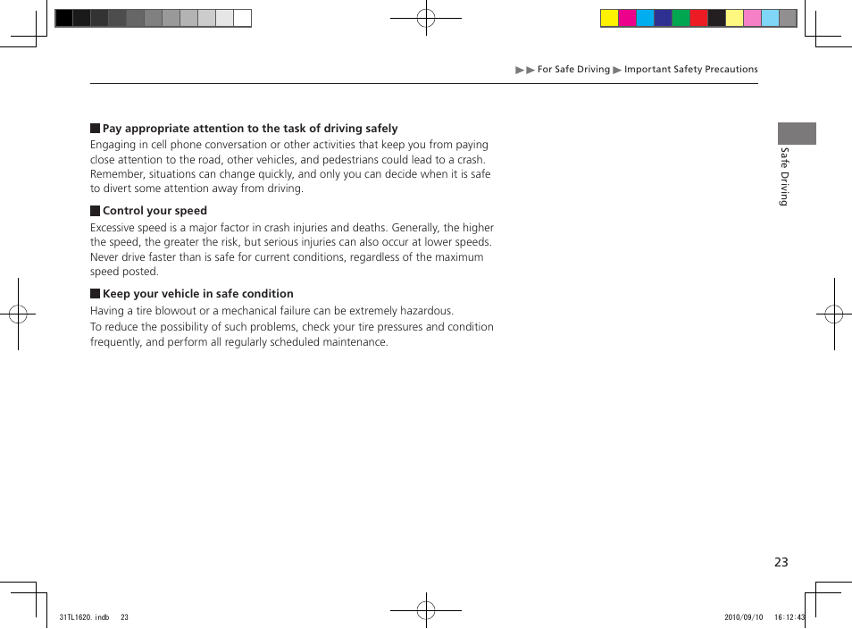 Acura 2011 TSX User Manual | Page 25 / 325