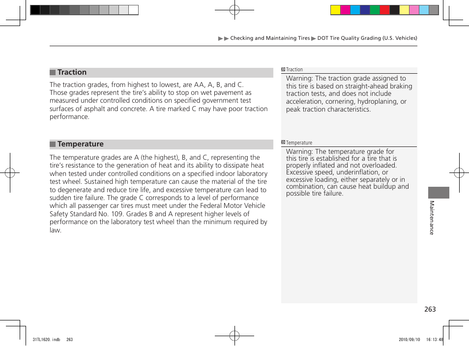 Acura 2011 TSX User Manual | Page 265 / 325
