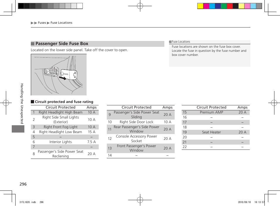 Acura 2011 TSX User Manual | Page 298 / 325