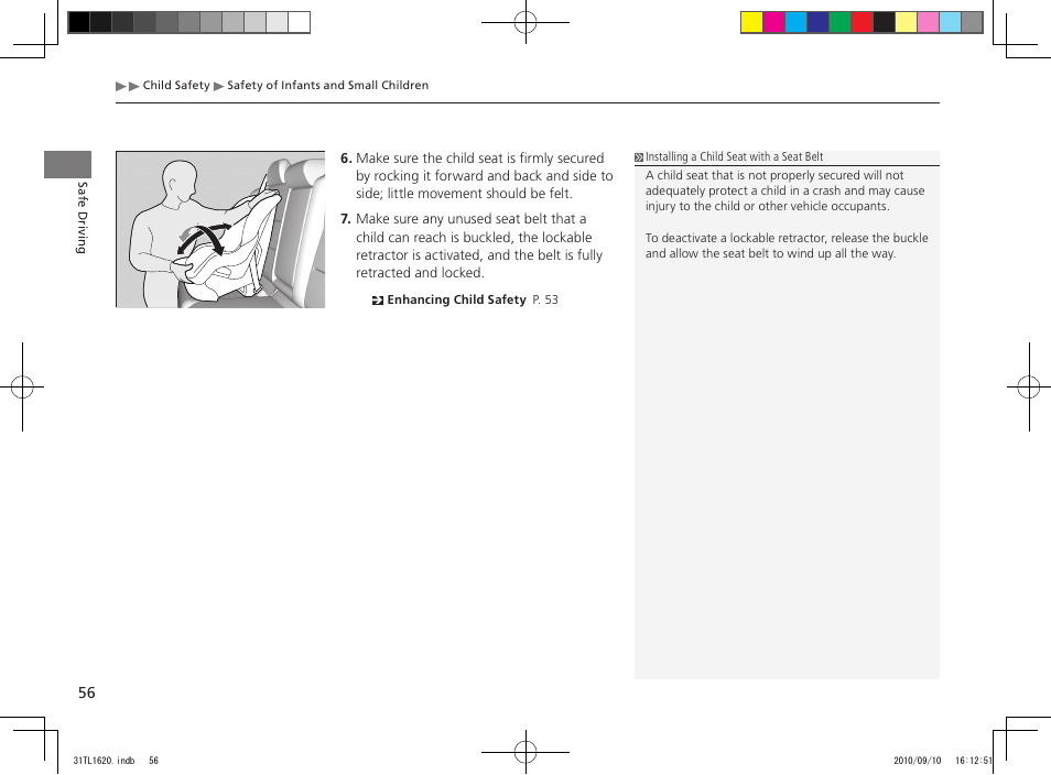 Acura 2011 TSX User Manual | Page 58 / 325