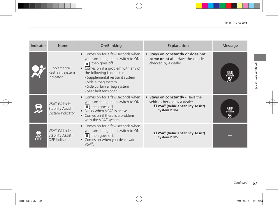 Acura 2011 TSX User Manual | Page 69 / 325