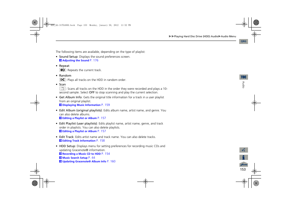 Acura 2013 RDX Navigation User Manual | Page 154 / 260