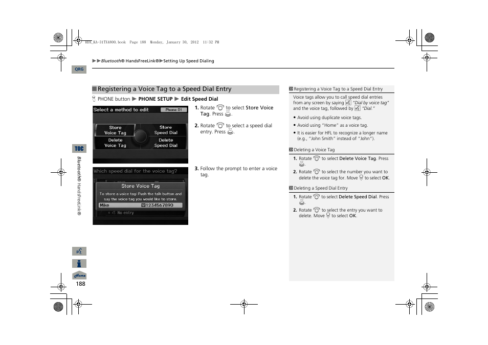 Acura 2013 RDX Navigation User Manual | Page 189 / 260