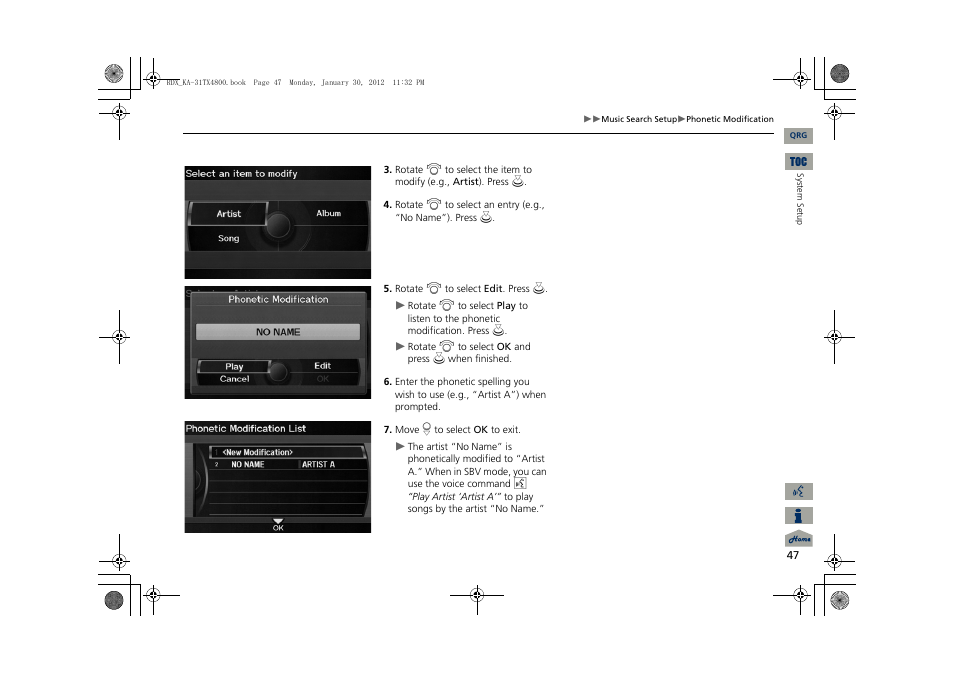 Acura 2013 RDX Navigation User Manual | Page 48 / 260