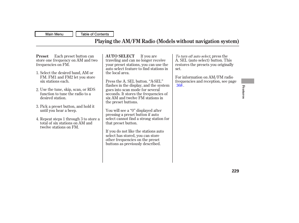Acura 2010 TL User Manual | Page 232 / 612