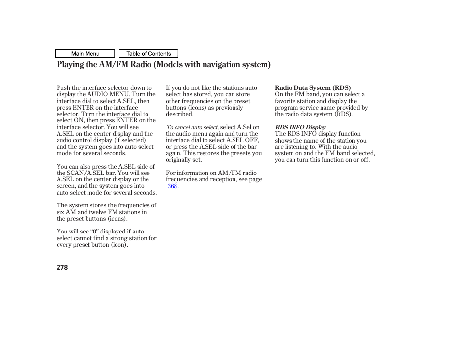 Acura 2010 TL User Manual | Page 281 / 612