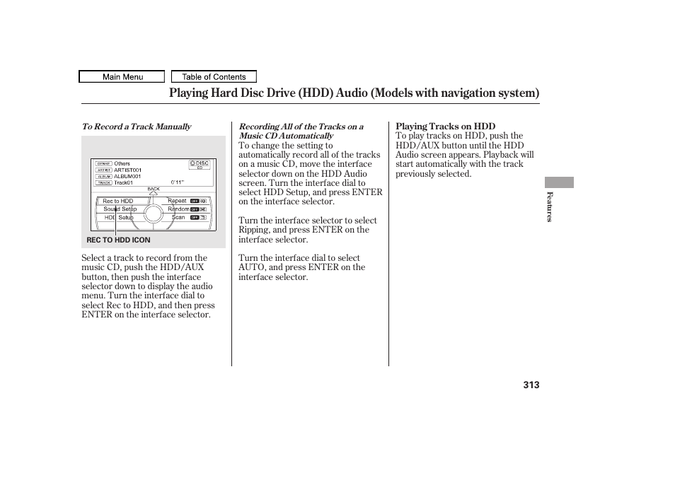 Acura 2010 TL User Manual | Page 316 / 612