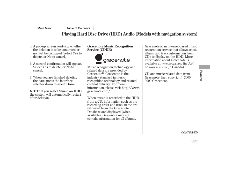 Acura 2010 TL User Manual | Page 338 / 612