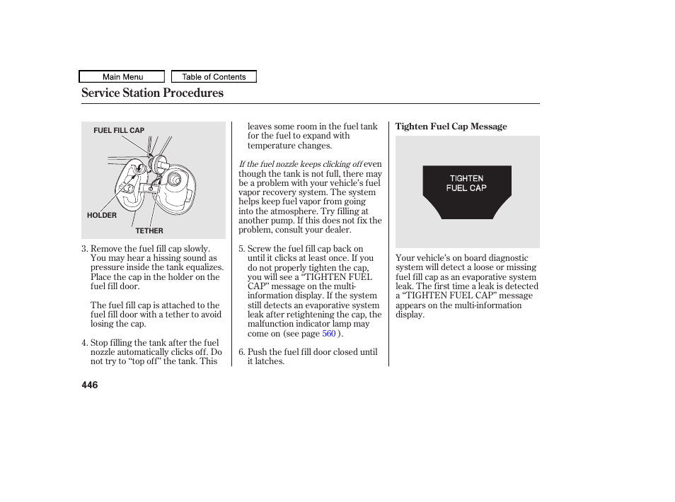 Service station procedures | Acura 2010 TL User Manual | Page 449 / 612