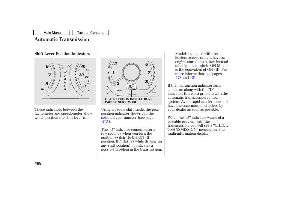 Automatic transmission | Acura 2010 TL User Manual | Page 471 / 612