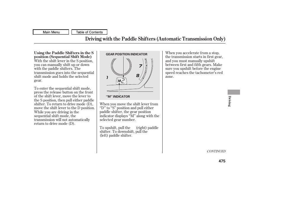 Acura 2010 TL User Manual | Page 478 / 612