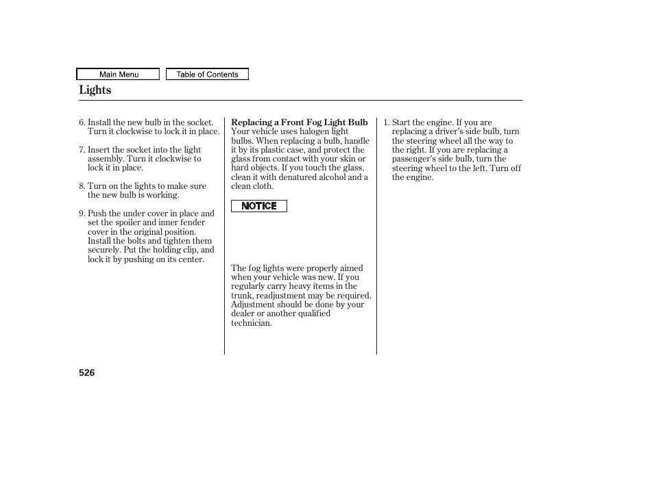 Lights | Acura 2010 TL User Manual | Page 529 / 612