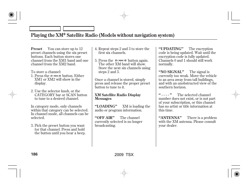 Acura 2009 TSX User Manual | Page 189 / 524
