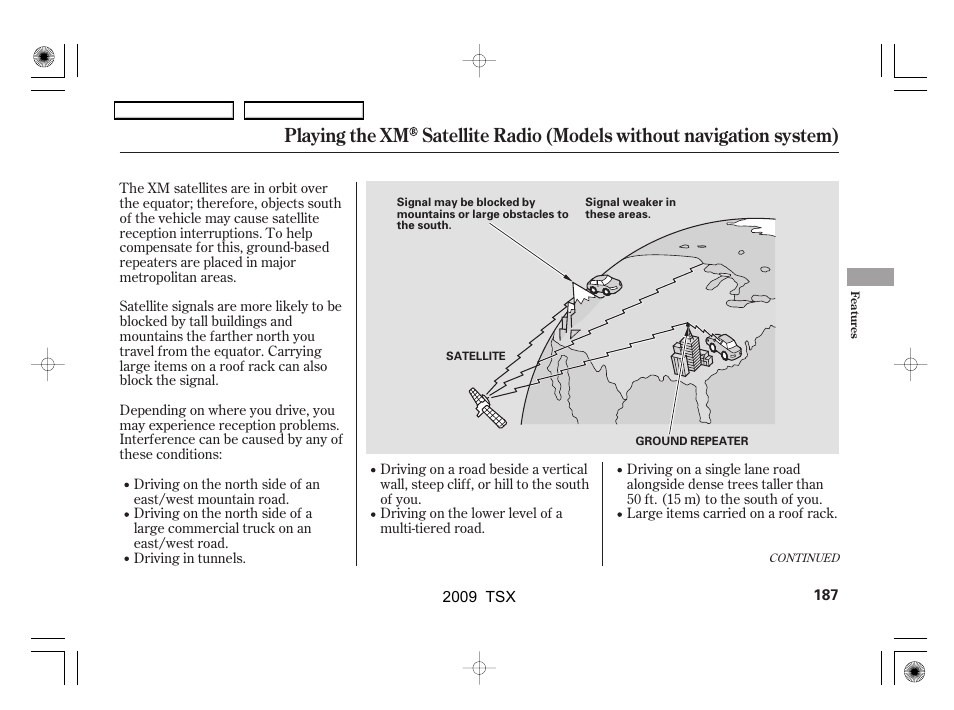 Acura 2009 TSX User Manual | Page 190 / 524