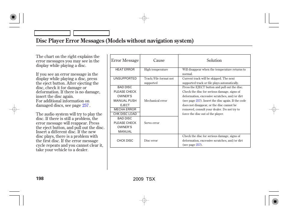 2009 tsx | Acura 2009 TSX User Manual | Page 201 / 524
