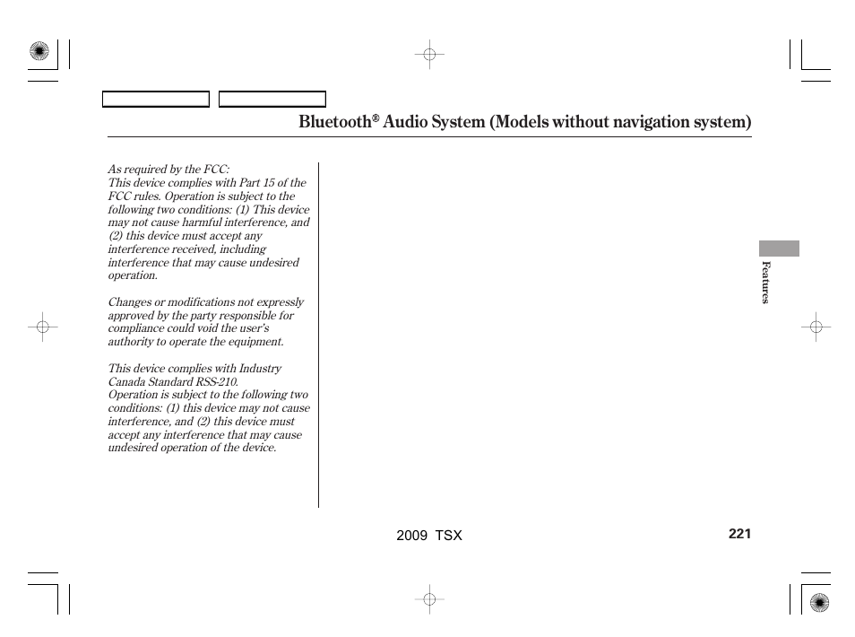 Acura 2009 TSX User Manual | Page 224 / 524